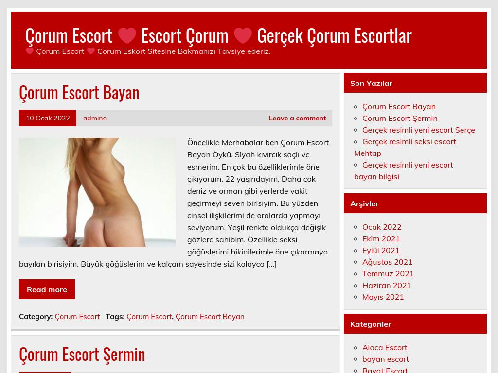 Çorum Escort